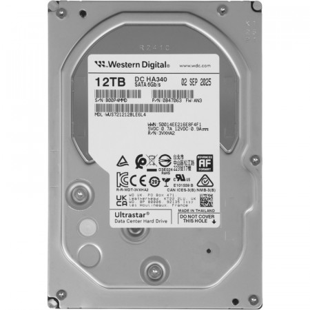 WD SATA-III 12TB 0B47063 WUS721212BLE6L4 Ultrastar DC HC340 512E
