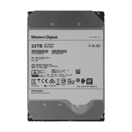WD SATA-III 22TB 0F48155 WUH722222ALE6L4