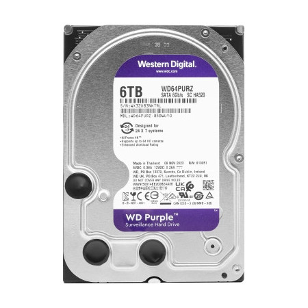 WD SATA-III 6TB WD64PURZ