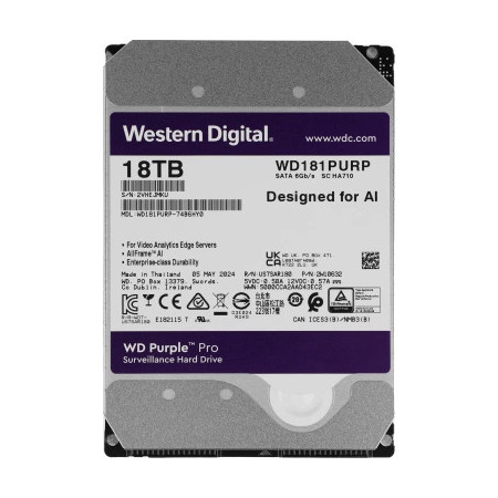 WD SATA-III 18TB WD181PURP