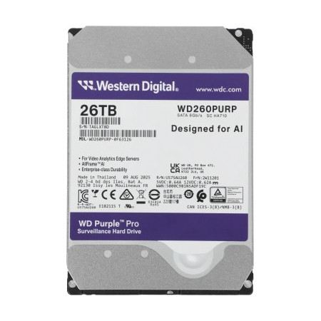 WD SATA-III 26TB WD260PURP