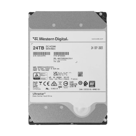 WD SATA-III 24TB 0F65684 WUH722624ALE6L4
