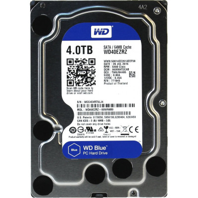 Western Digital HDD SATA-III  4000Gb Blue WD40EZRZ, 5400rpm, 64MB  buffer